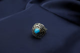 Stuffed Donuts ring “Allah Hafez” with Turquoise stone