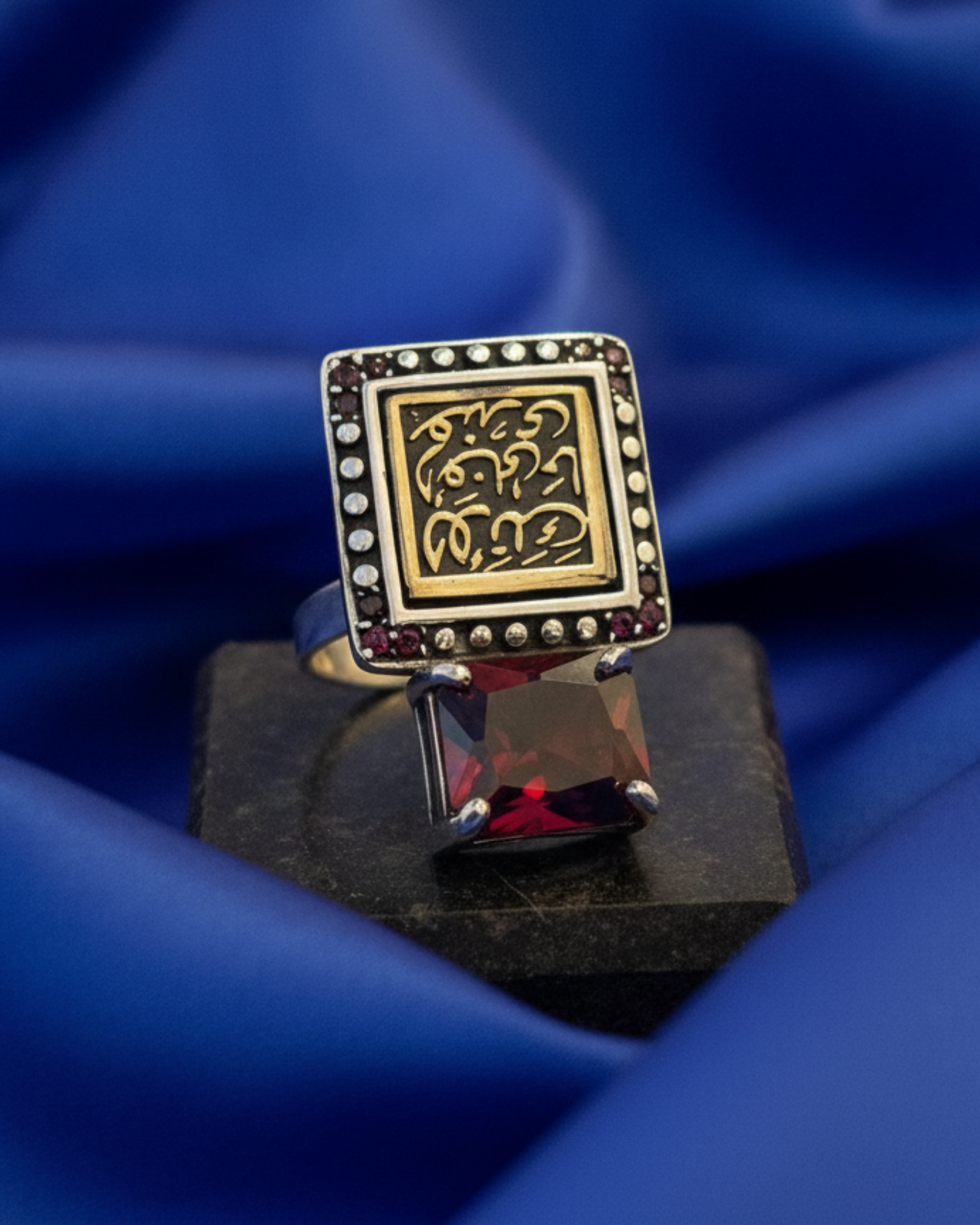 Precious Square Ring -7331- خاتم الأغلى