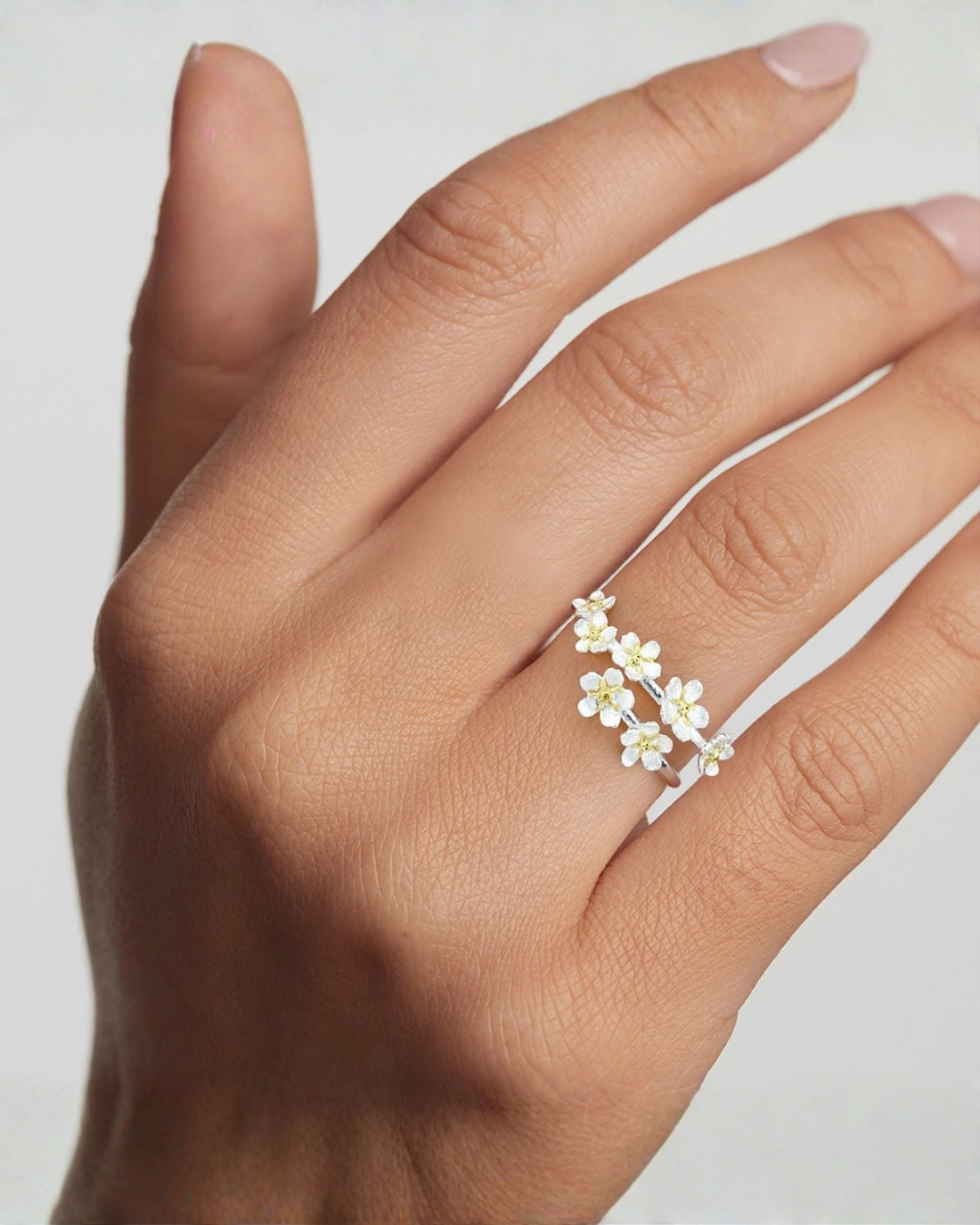 Forget-Me-Not Garden Ring 7405    ﺧﺎﺗﻢ