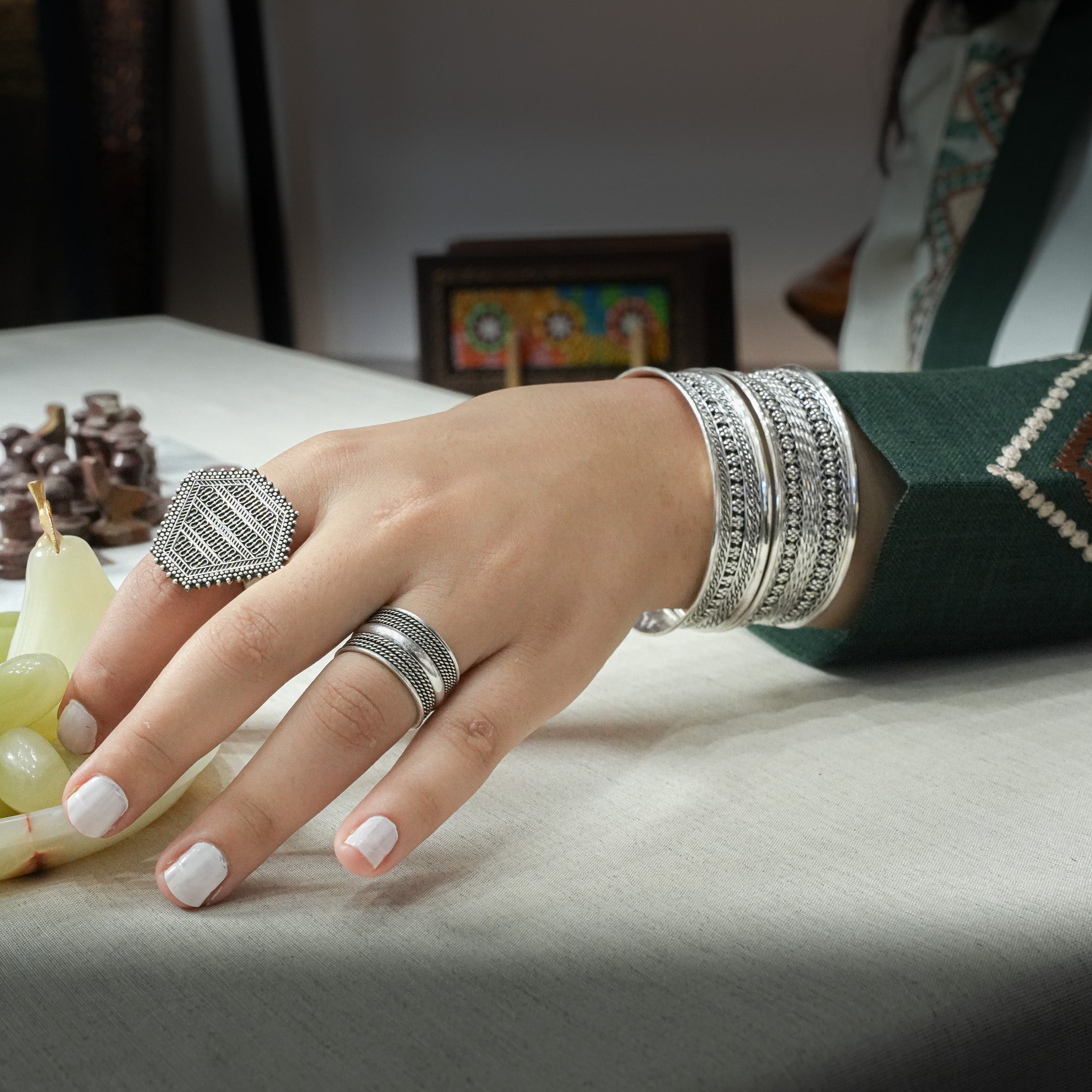 The Heritage Motif Bangle Small