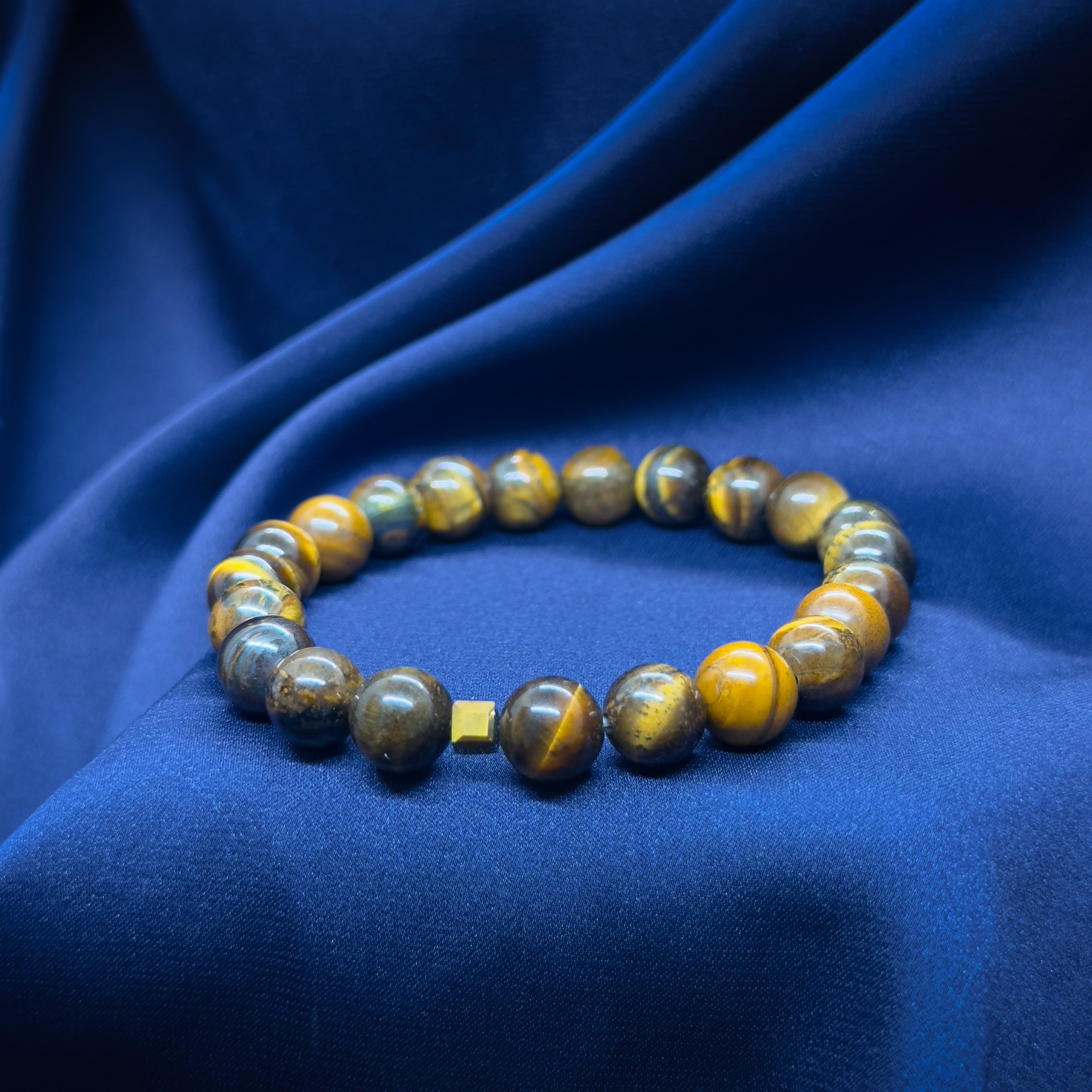 Medium Natural Beads Elastic Bracelet