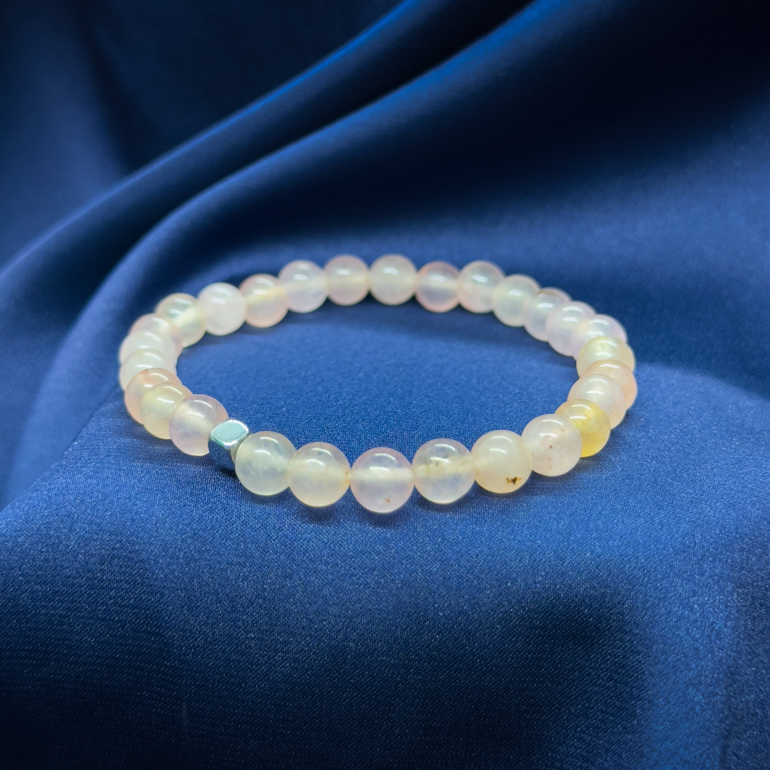 Medium Natural Beads Elastic Bracelet