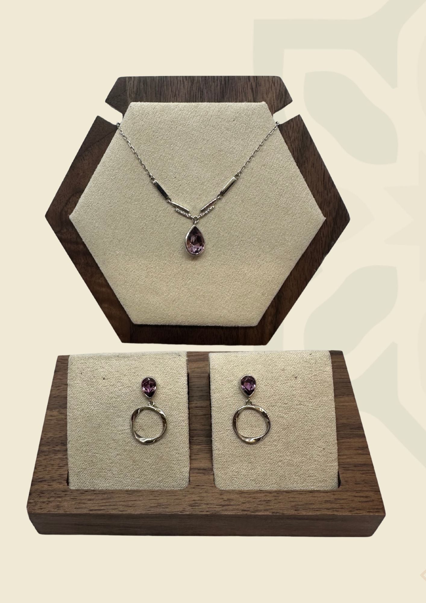 Trendy Silver Set of 2 Pcs