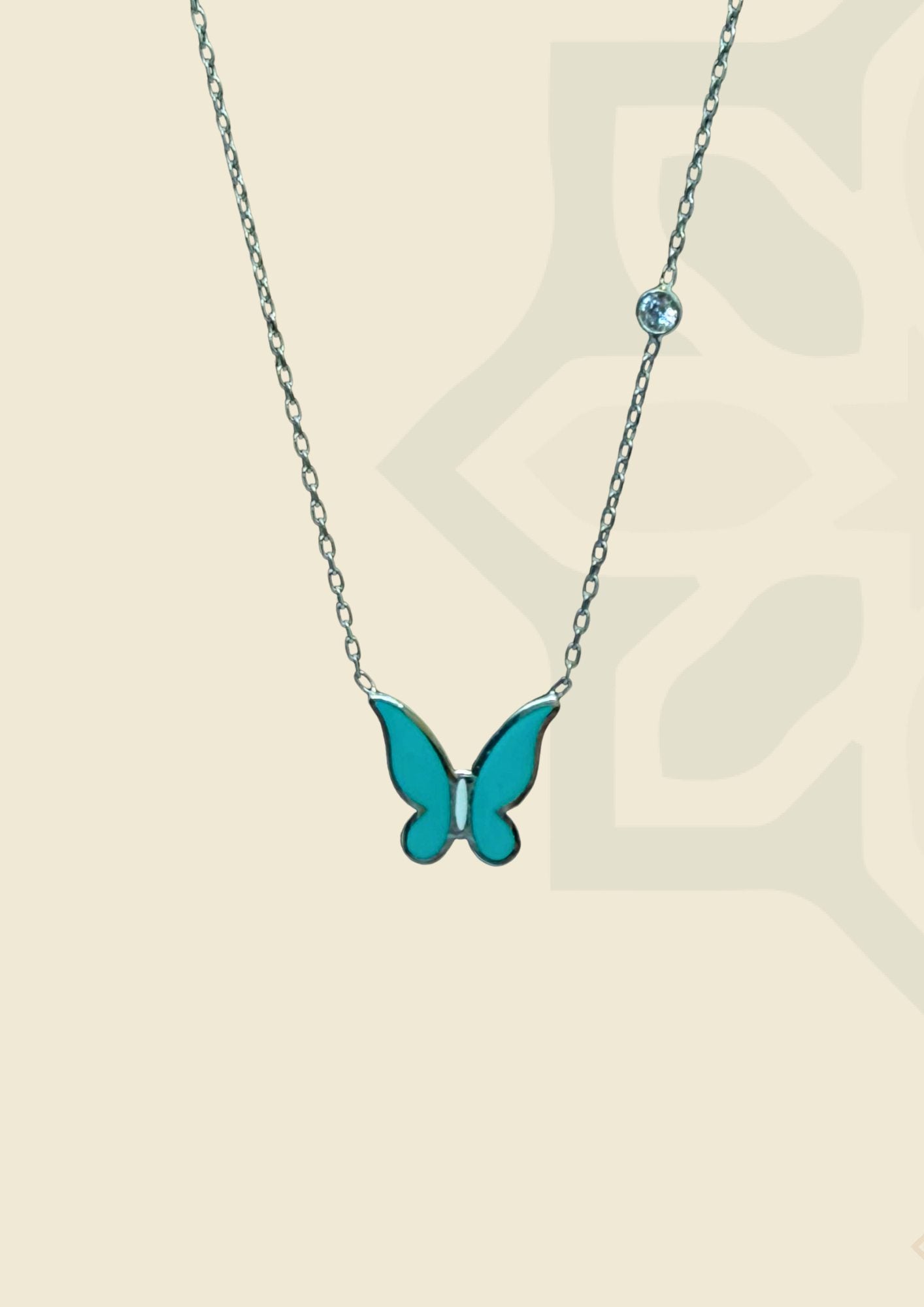 Butterfly Blue Necklace