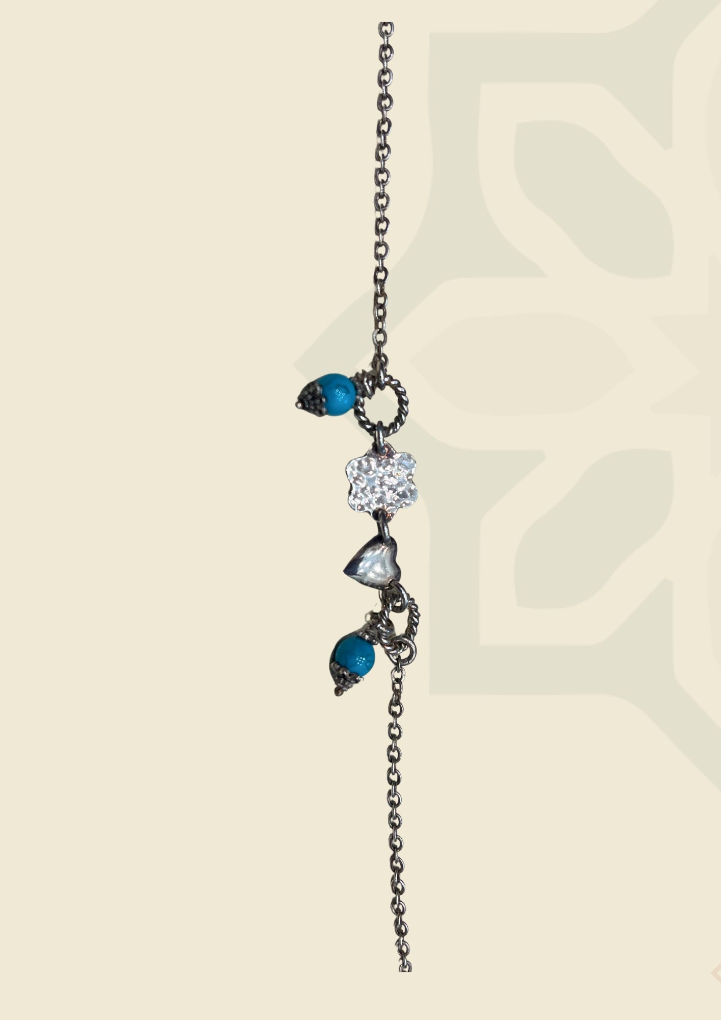 Heart and Turquoise Bracelet
