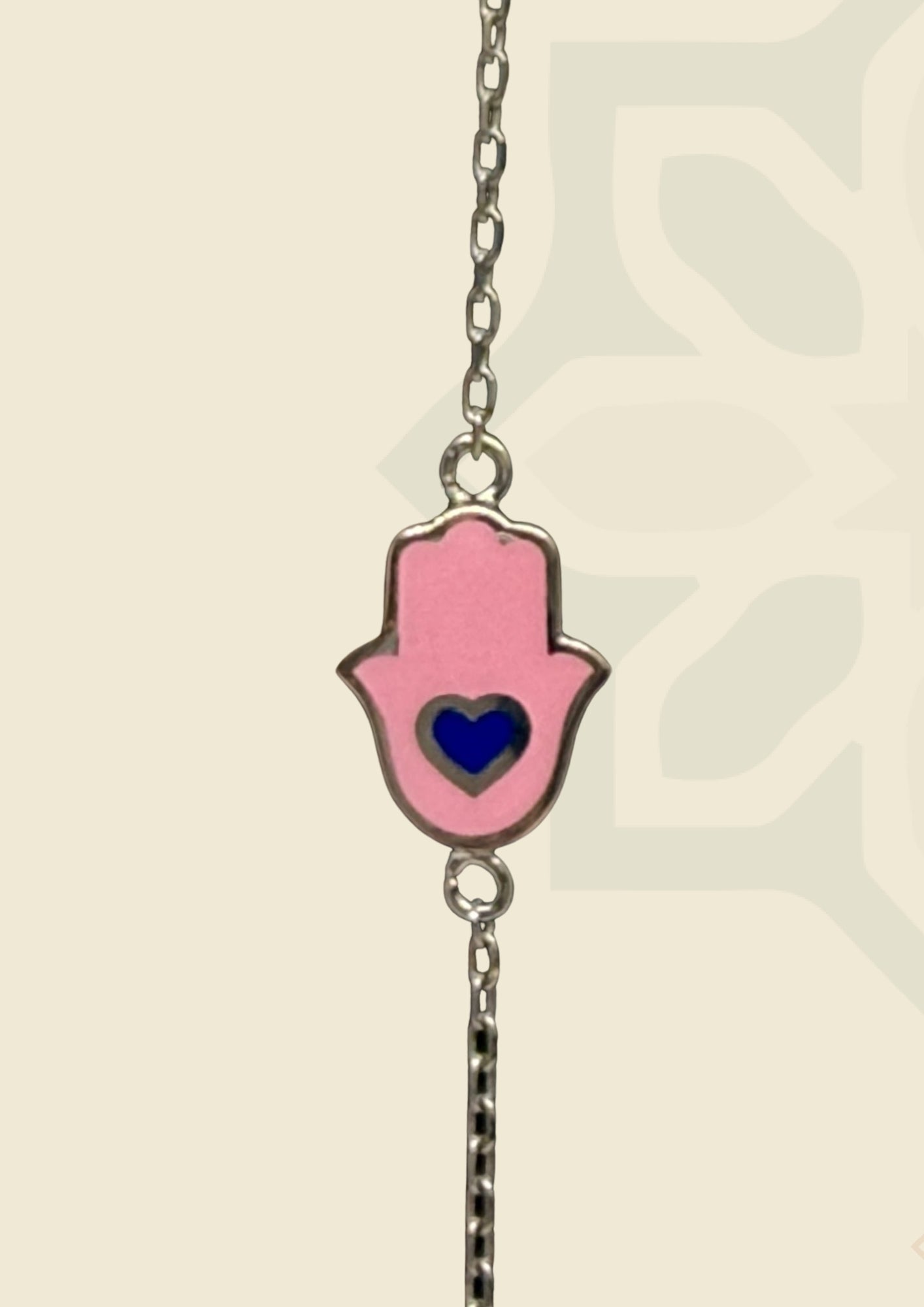 Hamsa Blue Heart Bracelet
