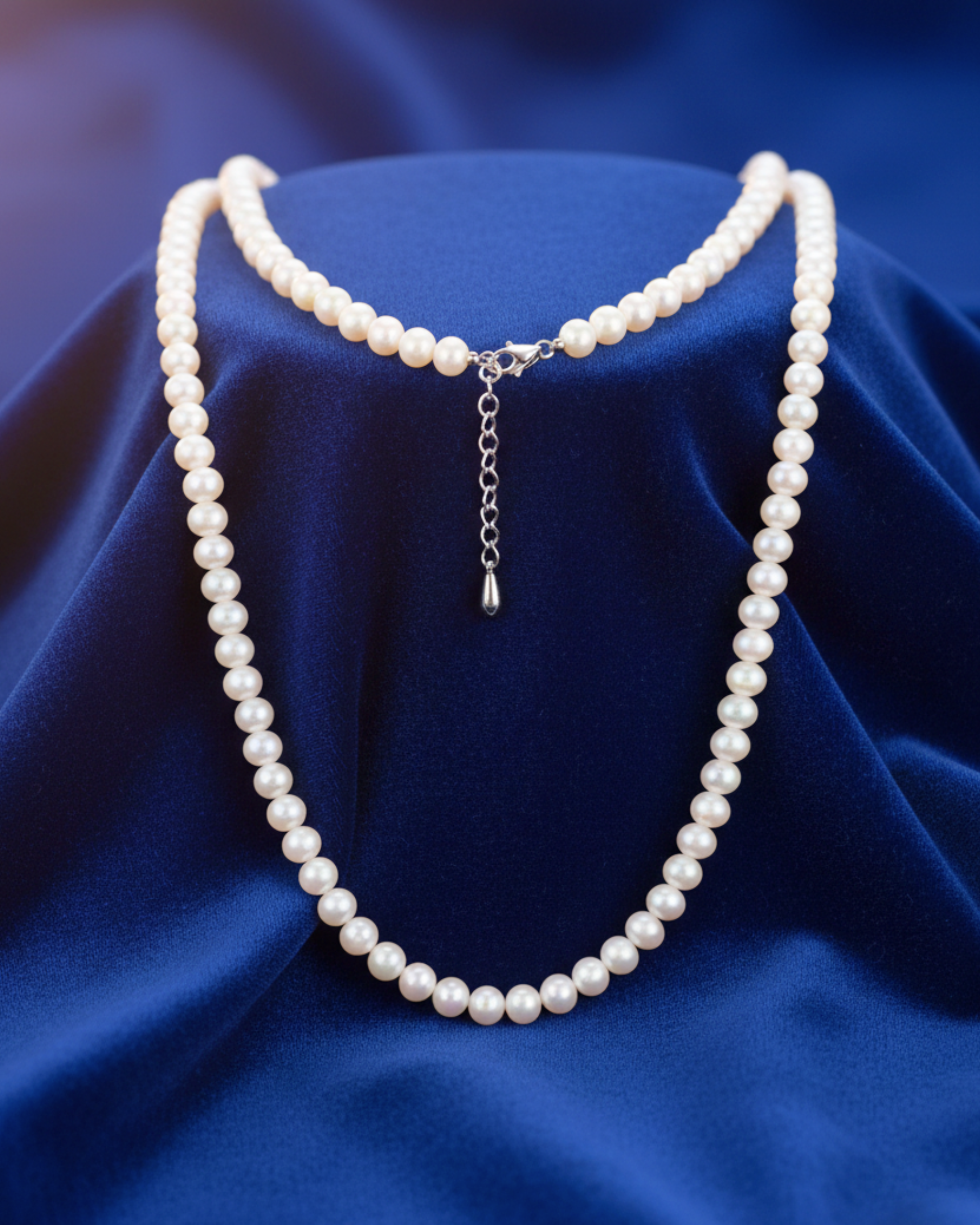 The Keepsake Pearl Silver Necklace
