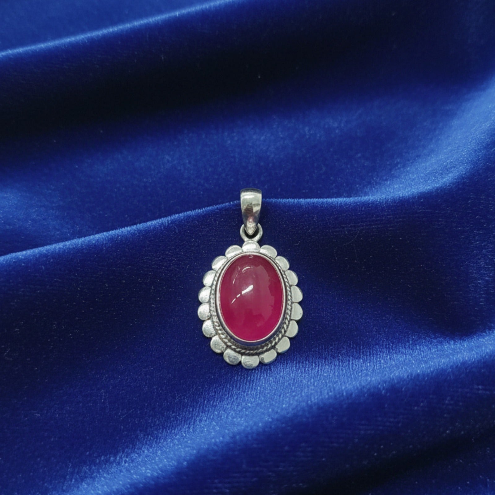 Pendant with Oval Ruby