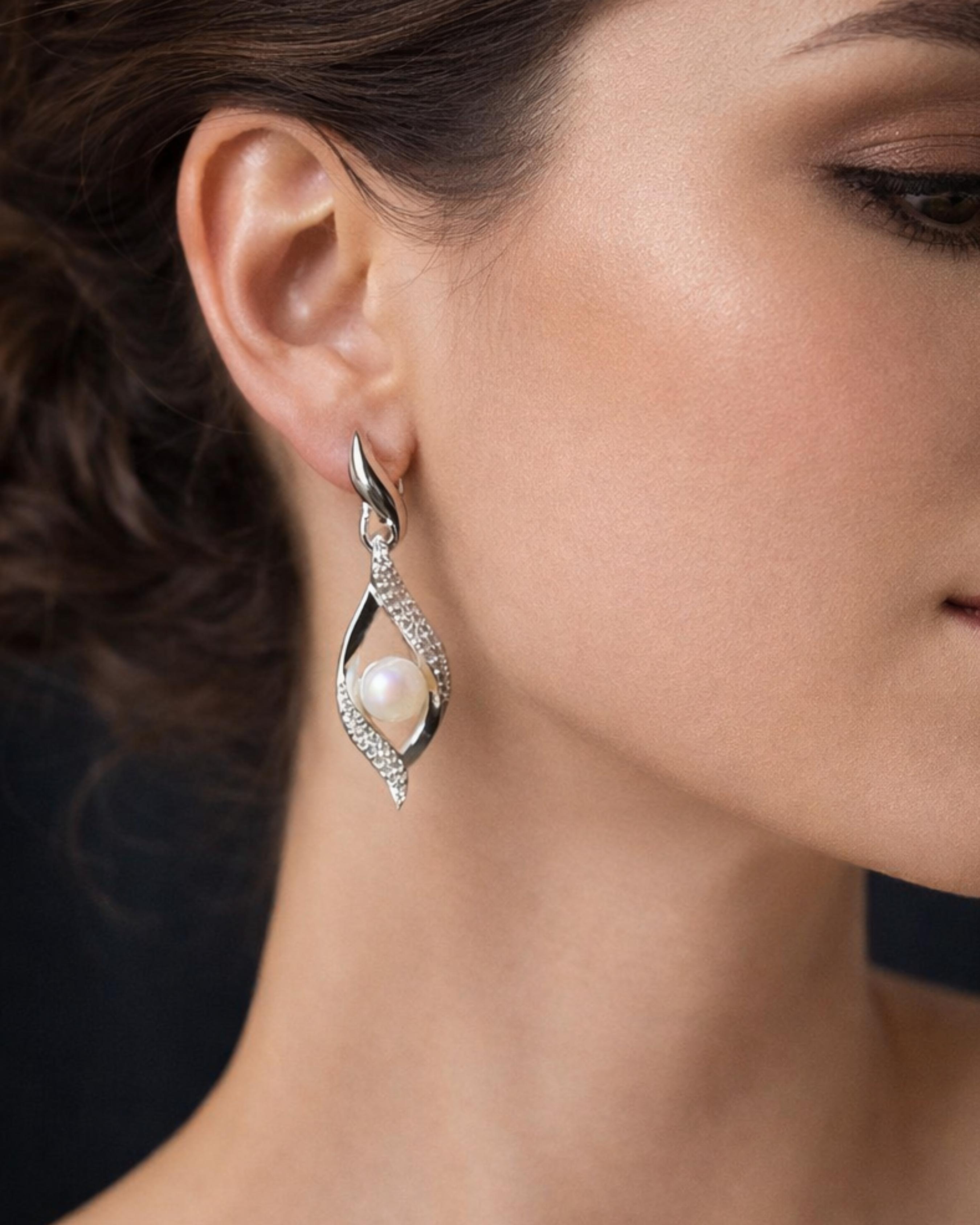 The Pearl cocoon Earrings 4298