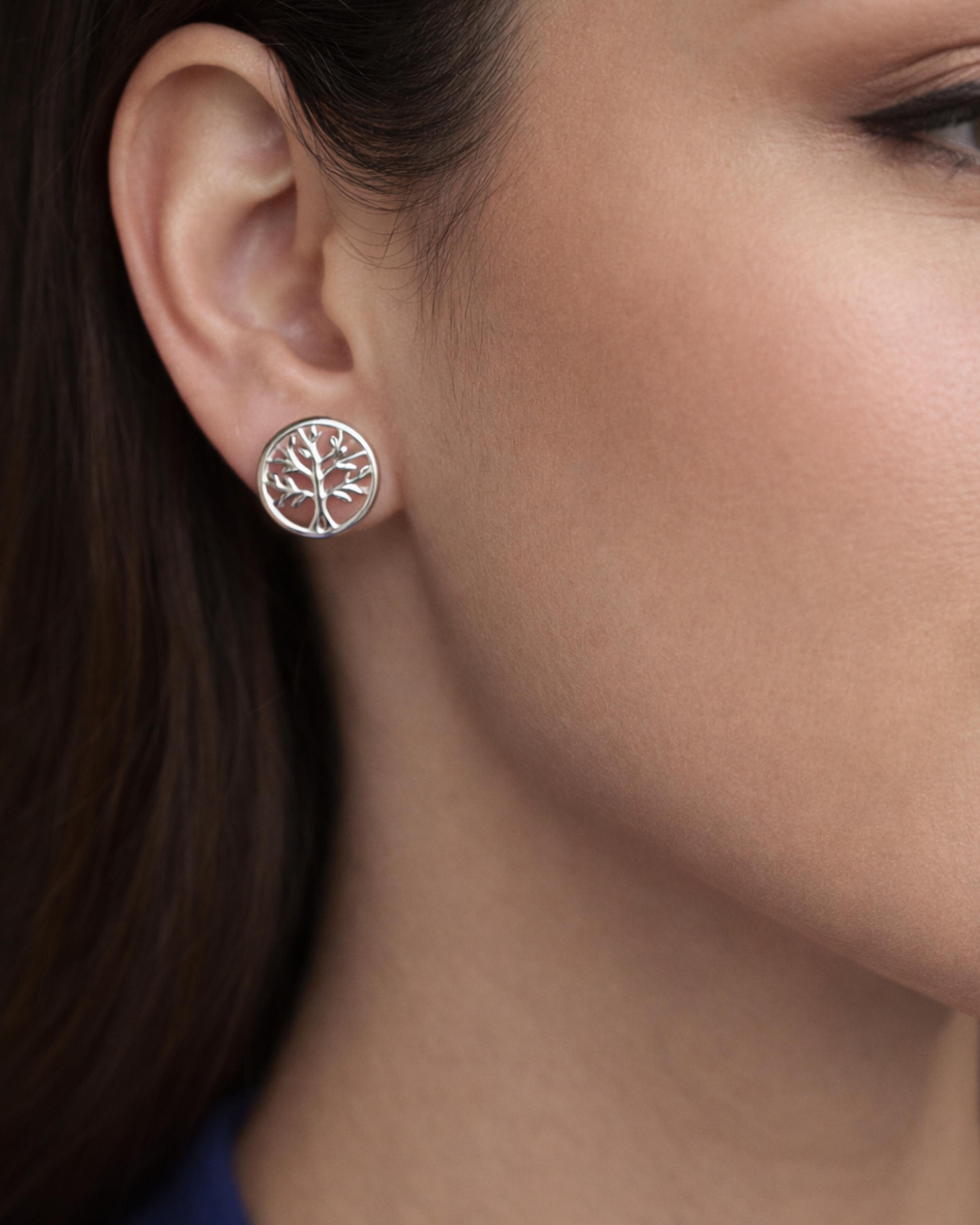 The Silver Tree of Life Earrings 4301