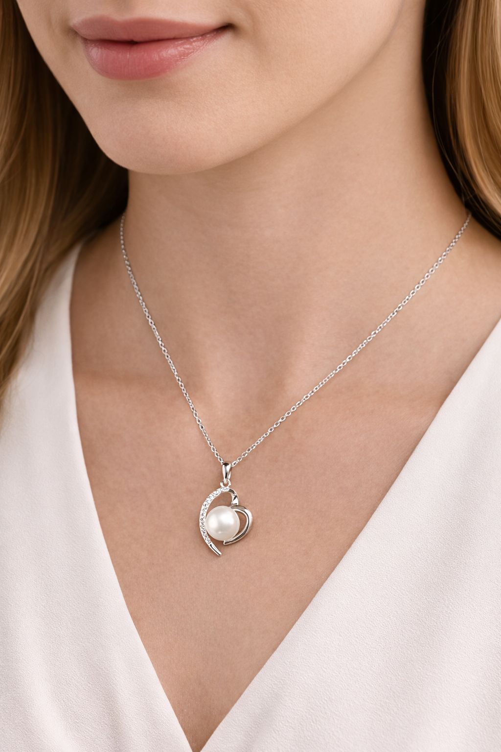 The Pearl Heart Necklace 6280