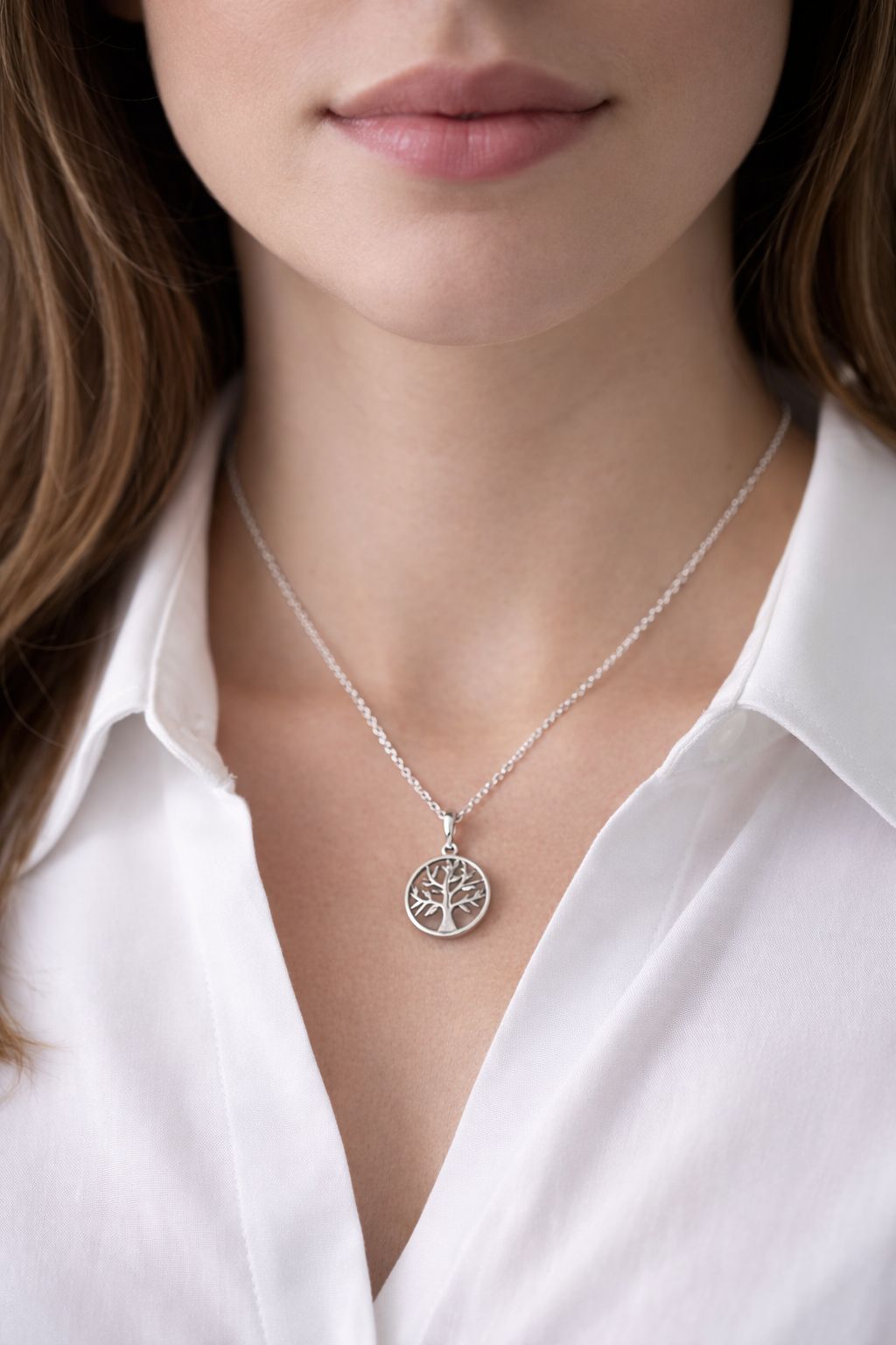 The Silver Tree of Life Necklace 6277