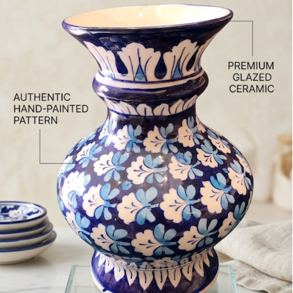 Hand-Made Ceramic Vase 23cm ZW00267