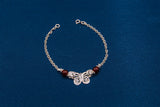 Butterfly Bracelet with Maroon