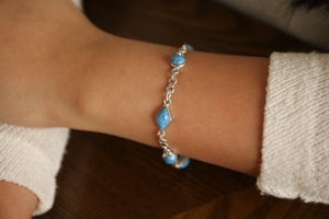 6 Turquoise Stones Bracelet