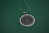 Oriental Silver Pendant--Glorious Names of Alaah