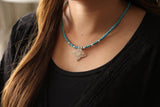 Butterfly Chain with Turquoise Stones 