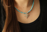 Butterfly Chain with Turquoise Stones 