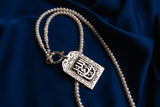 Rectangular pendant "God willing"