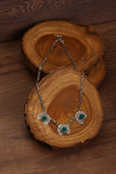 Green sunrise necklace