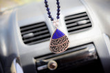 "Allah Hafez" Car Pendant / Blue Navy