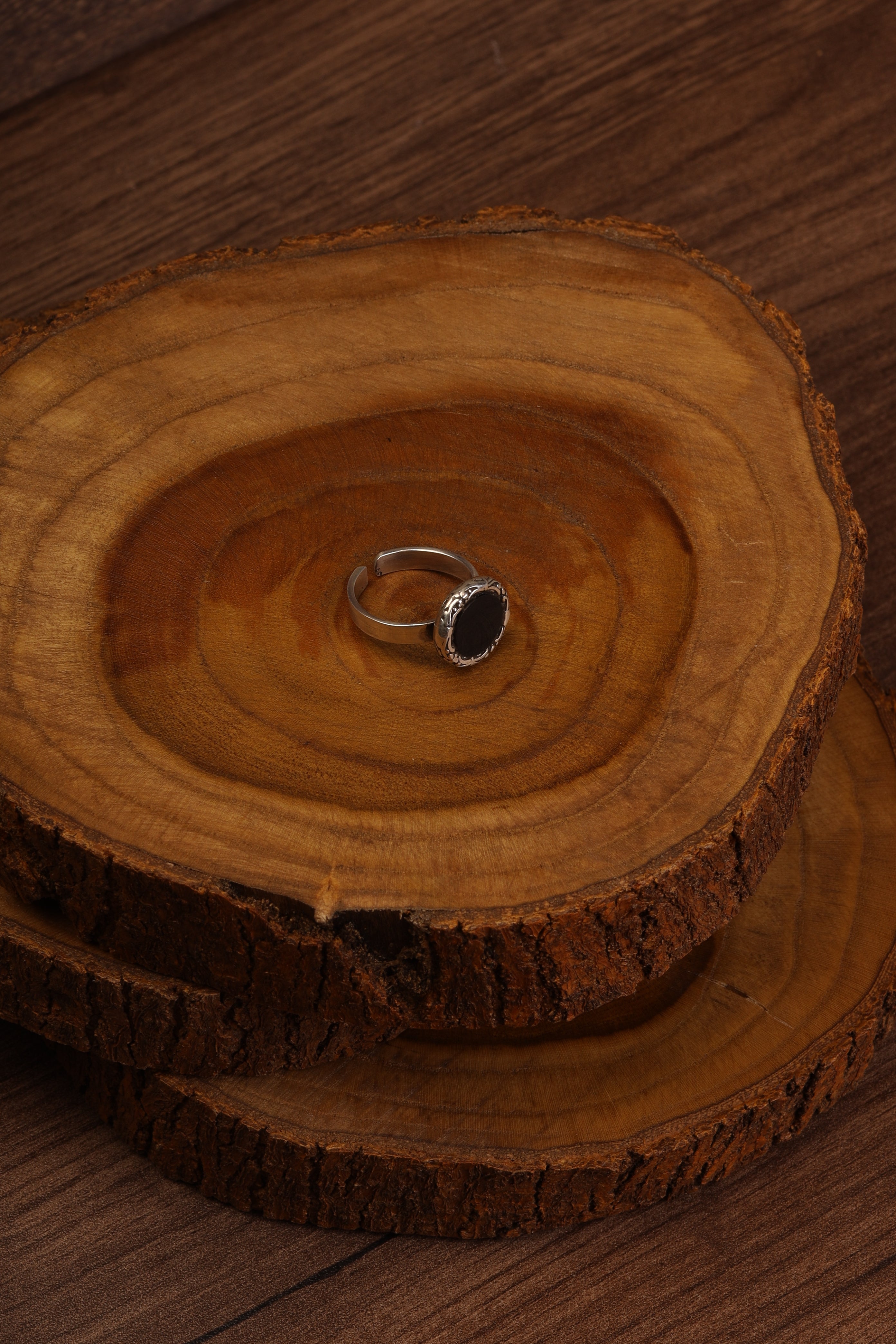 Black Stone Ring